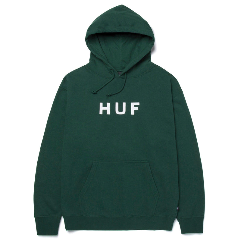 Sweats à capuche - Huf - Essentials OG Logo P/O Hoodie // Forest Green - Stoemp