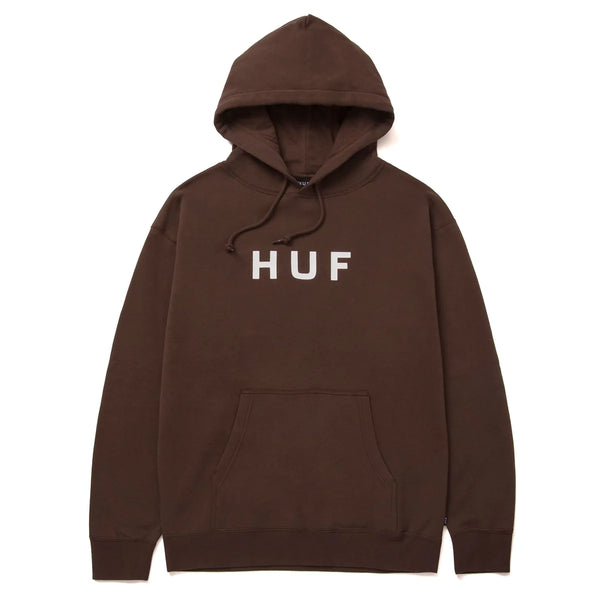 Sweats à capuche - Huf - Essentials Og Logo PO Hoodie // Chocolate - Stoemp