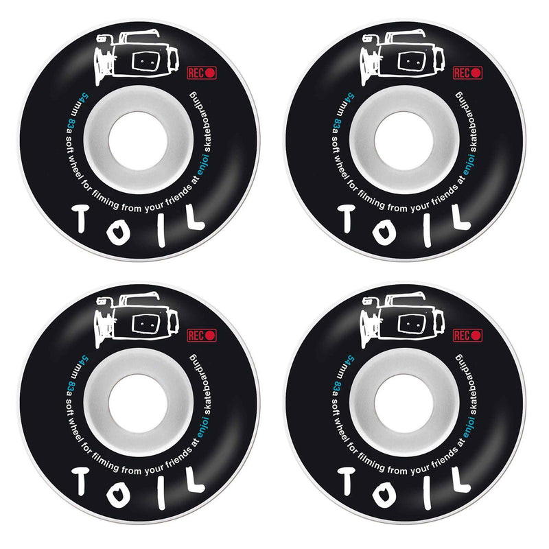 Roues - Enjoi - Toil Wheels // Black // 83A // 54mm - Stoemp