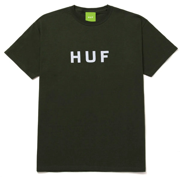 T-shirts - Huf - Essentials OG Logo SS Tee // Forest Green - Stoemp