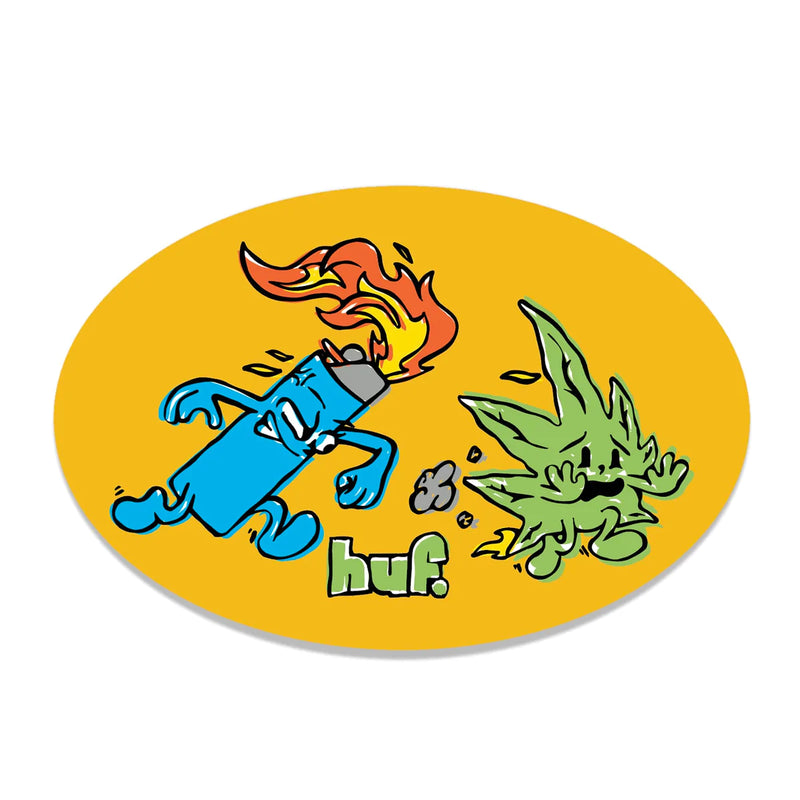 Stickers - Huf - Frenemies Sticker // Yellow - Stoemp