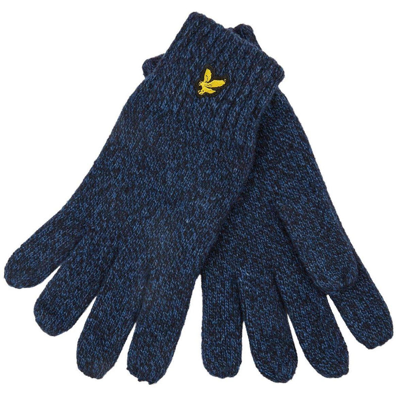 Dark Slate Gray Mouline Glove // Dark Navy/Lapis Blue Gants Lyle & Scott