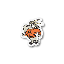 Stickers - Huf - Huf x Thrasher // Goat Sticker // Orange - Stoemp