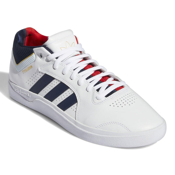 Sneakers - Adidas Skateboarding - Tyshawn // Cloud White/ Collegiate Navy /Gold Metallic // GY3663 - Stoemp