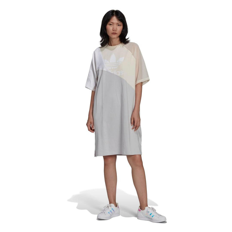 Robes - Adidas - Dress T-shirt // White/Yellow // HC0636 - Stoemp
