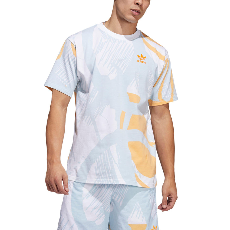 T-shirts - Adidas - Aop SS Tee // Multicolor/White/Orange Rush // HC2131 - Stoemp