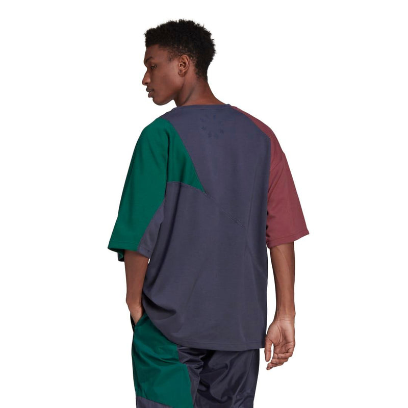 T-shirts - Adidas - Adicolor Colorblock T-shirt // Shadow Navy/ Burgundy / Collegiate Green // HC4497 - Stoemp