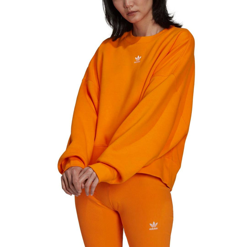 Sweats sans capuche - Adidas - Essentials fleece Sweat // Bright Orange // HF7477 - Stoemp