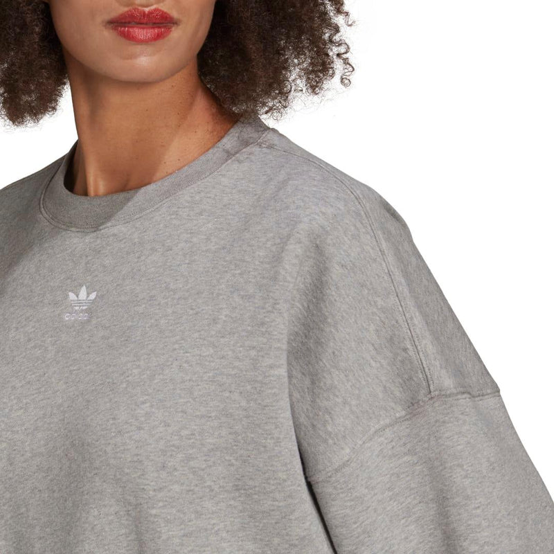 Sweats sans capuche - Adidas - Adicolor Essentials Fleece Sweatshirt // Medium Grey Heather // HF7478 - Stoemp