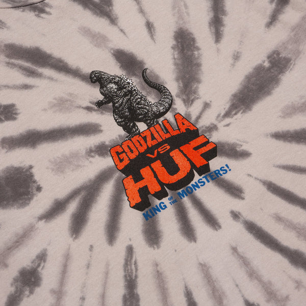 Chocolate Huf VS Godzilla S/S Tee // Grey T-shirts Huf