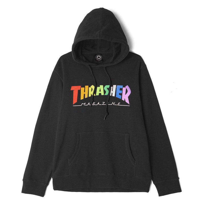 Sweats à capuche - Thrasher - Rainbow Mag Hood // Black - Stoemp