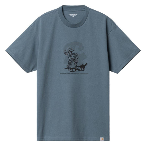T-shirts - Carhartt WIP - SS Lucky Painter T-shirt // Storm Blue/Black - Stoemp