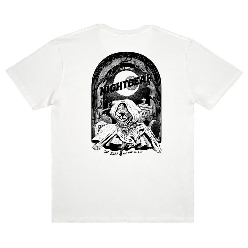 T-shirts - The Dudes - Night Bear T-shirt // White - Stoemp