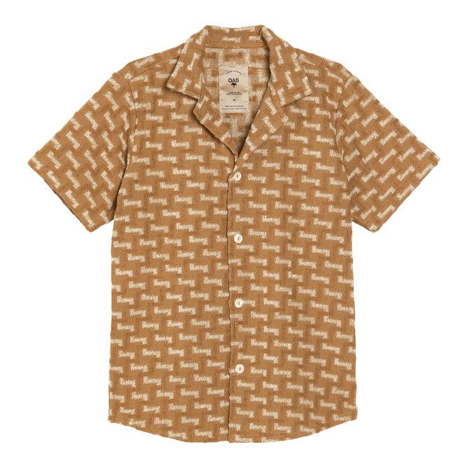 Chemises - Oas - Cuba Terry Shirt // Camel Layer Zig - Stoemp