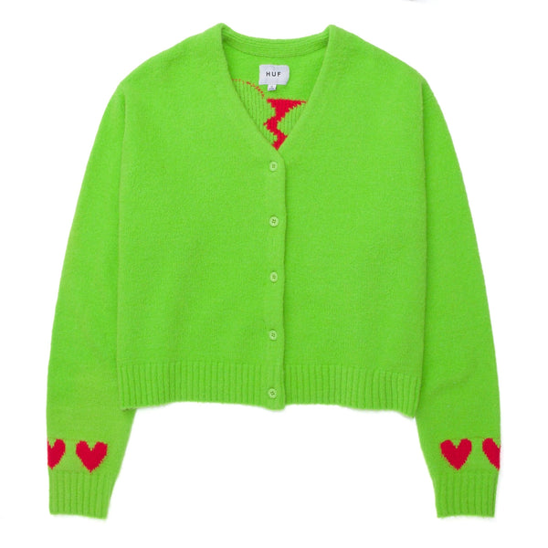 Pulls - Huf - Og Feels Button Up Sweater // Huf Green - Stoemp