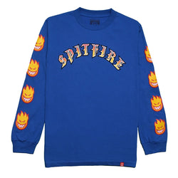 T-shirts - Spitfire - Old Bighead Fill Sleeve L/S T-shirt // Print Royal /Multicolor Print - Stoemp
