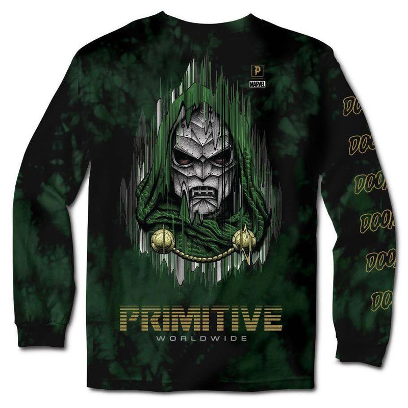 T-shirts - Primitive - Doom Washed LS // Paul Jackson Marvel // Green - Stoemp