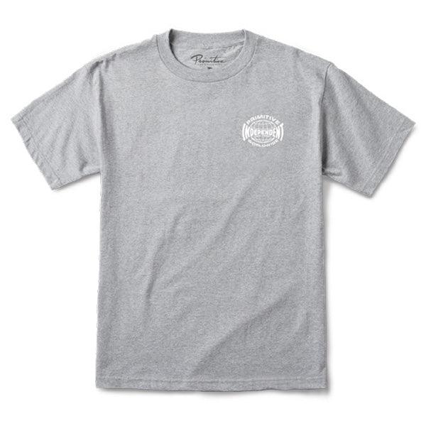 T-shirts - Primitive - Global Tee // PRIMITIVE x INDEPENDENT // Athletic Heather - Stoemp