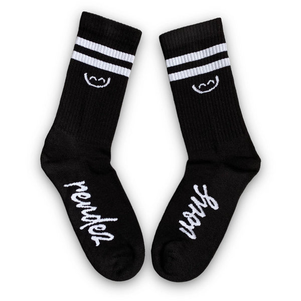 Chaussettes - Rendez-Vous - RDV Wordmark Sock // Black/White - Stoemp