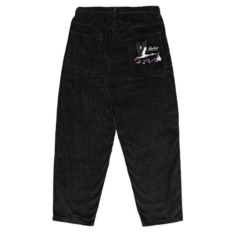 Pantalons - Jacker - Stork Corduroy Baggy // Black - Stoemp