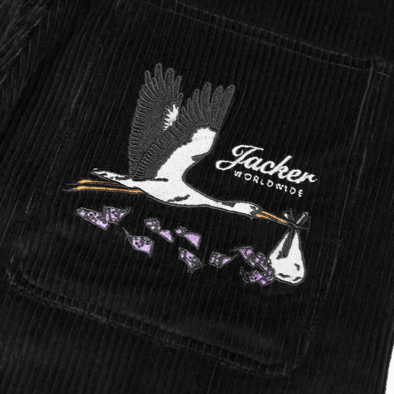 Pantalons - Jacker - Stork Corduroy Baggy // Black - Stoemp