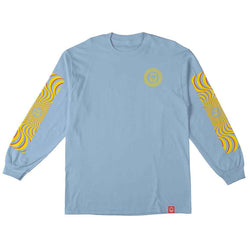 T-shirts - Spitfire - Classic Swirl Overlay Sleeve LS // Powder Blue - Stoemp