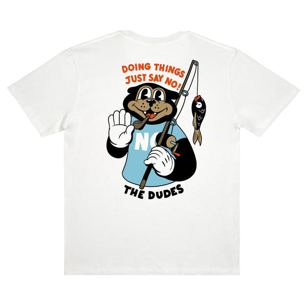 T-shirts - The Dudes - Stop Trying T-shirt // White - Stoemp