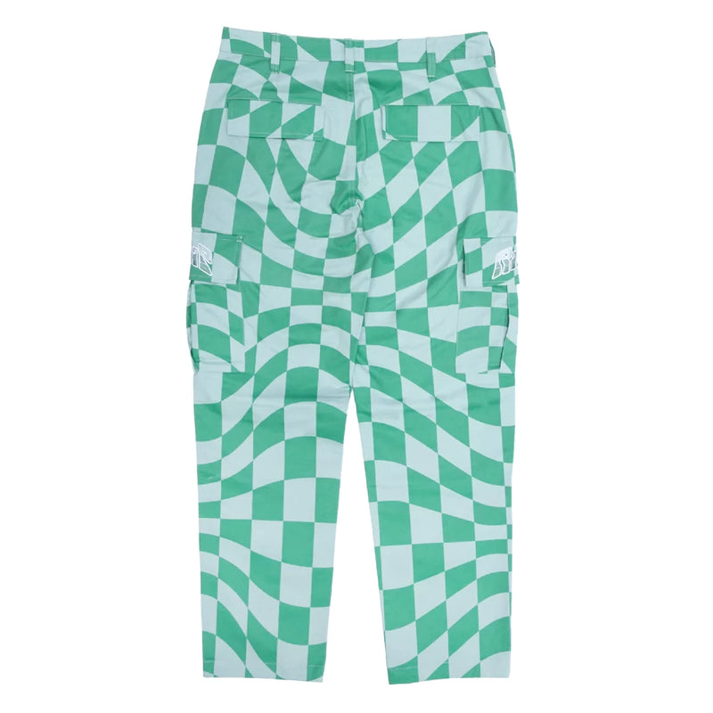 Pantalons - RipNDip - Checked Cargo Pants // Olive/Pine - Stoemp