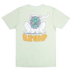 T-shirts - RipNDip - Space Take Over Tee // Light Lime - Stoemp
