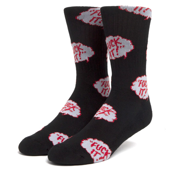 Chaussettes - Huf - The Motto Sock // Black - Stoemp