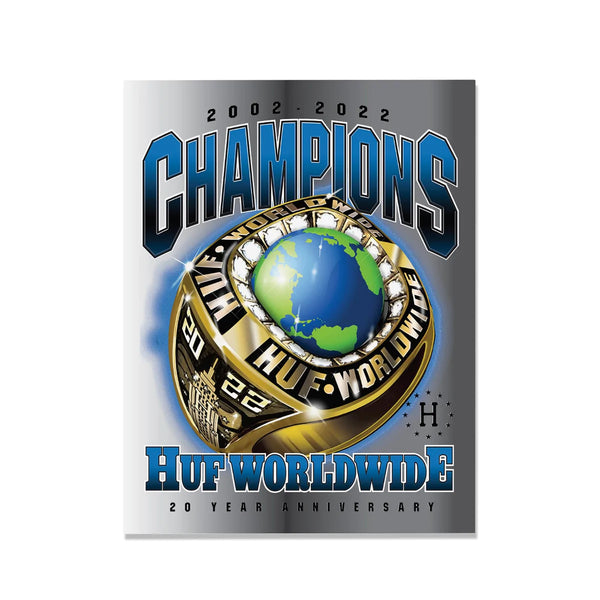 Stickers - Huf - Worldwide Champions Sticker // Blue - Stoemp