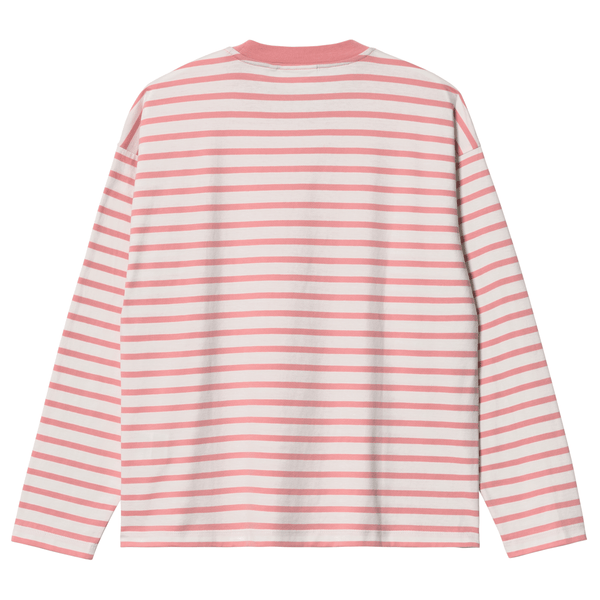 T-shirts - Carhartt WIP - W' LS Robie T-shirt // Robie Stripe/Wax/Rothko Pink - Stoemp