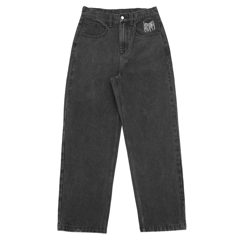 Pantalons - Wasted Paris - Baggy Pant Witch Denim // Washed Black - Stoemp