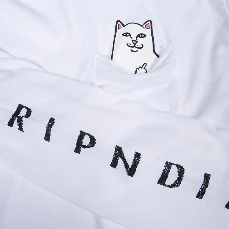 T-shirts - RipNDip - Lord Nermal LS // White - Stoemp