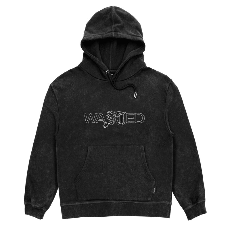 Sweats à capuche - Wasted Paris - Chill Stiple Hoodie // Faded Black - Stoemp