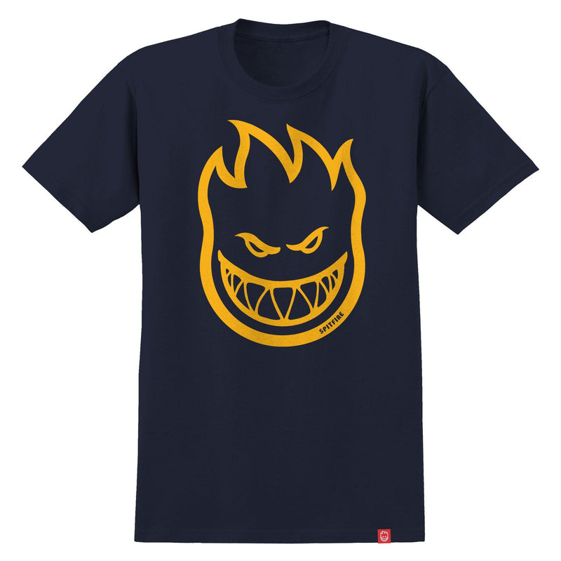 T-shirts - Spitfire - Bighead SS T-shirt // Navy/Gold - Stoemp
