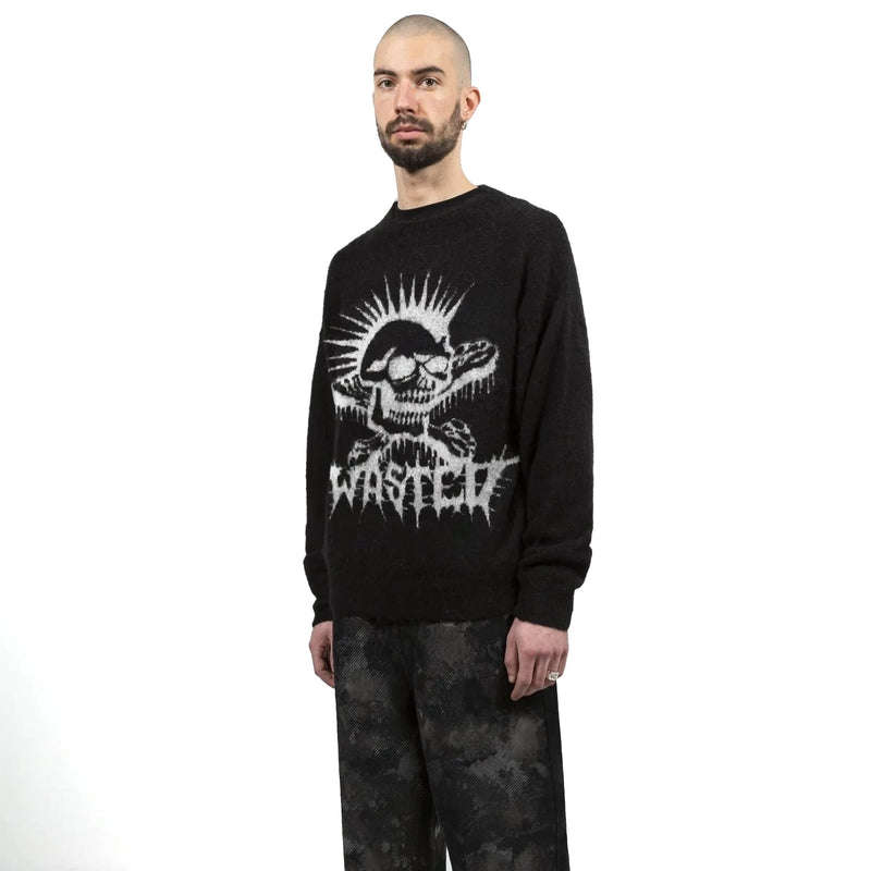 Pulls - Wasted Paris - Sweater Mohair Exit // Black - Stoemp