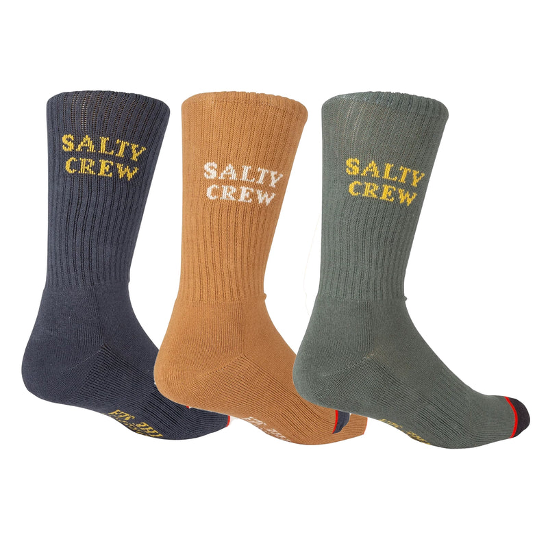 Socks - Salty Crew - Fishsticks 3pack Socks // Assorted 2 - Stoemp