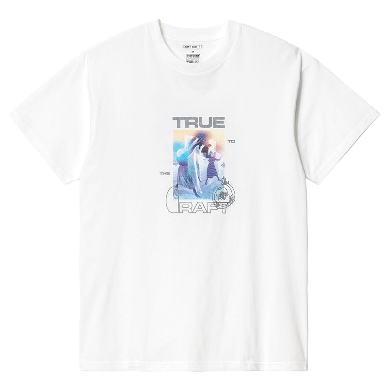 T-shirts - Carhartt WIP - SS Exit Records T-shirt // Relevant Parties // White - Stoemp