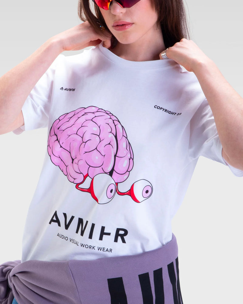 T-shirts - Avnier - Source Brain T-shirt // White - Stoemp