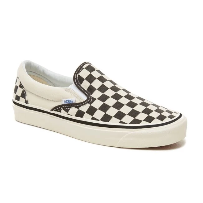 Antique White Classic Slip-On 98 Dx (Anaheim factory) Checkerboard // Black/White Sneakers Vans