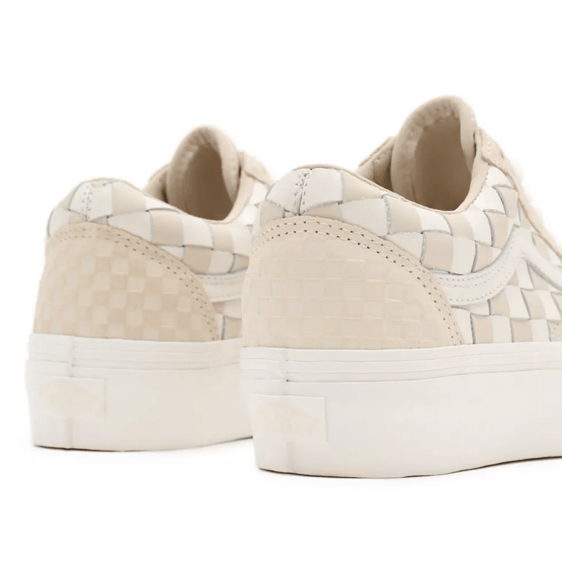 Sneakers - Vans - Old Skool Platform // Leather/Blanc De Blanc - Stoemp