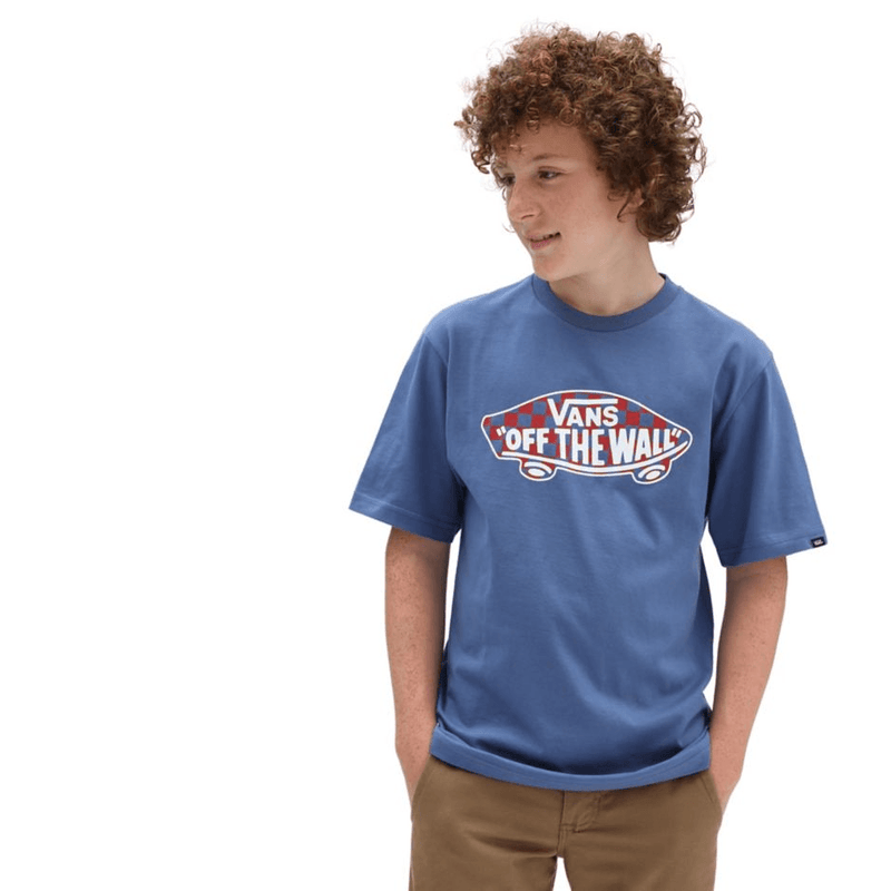 T-shirts - Vans - Otw Logo Fill Boys // True Navy/ Chili Pepper - Stoemp