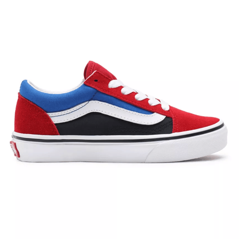 Sneakers - Vans - Easy Logo Old Skool Kids  // Chili Pepper/Nautical Blue - Stoemp