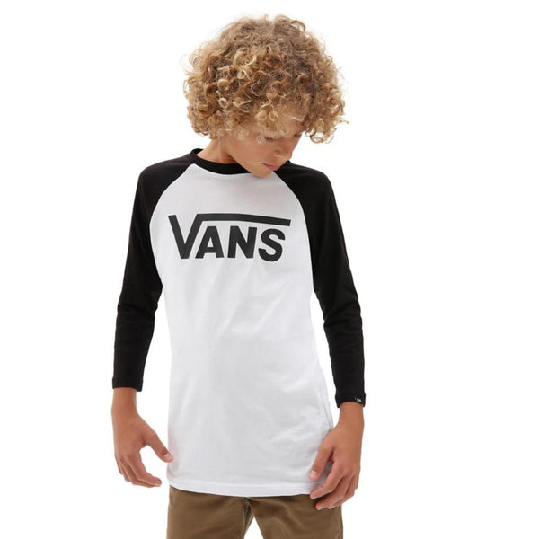 T-shirts - Vans - Classic Boys Raglan // White/Black - Stoemp