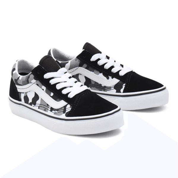 Sneakers - Vans - Primary Camo Old Skool Kids  // Black/True White - Stoemp