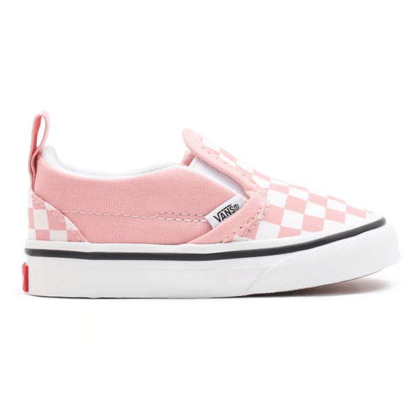 Sneakers - Vans - Checkerboard Slip-On Velcro // Powder Pink/ True White - Stoemp