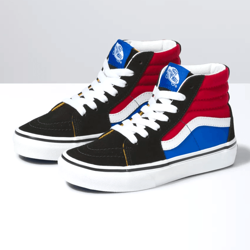 Sneakers - Vans - Easy Logo Vans Sk8-Hi Junior // Black/Chili Pepper - Stoemp