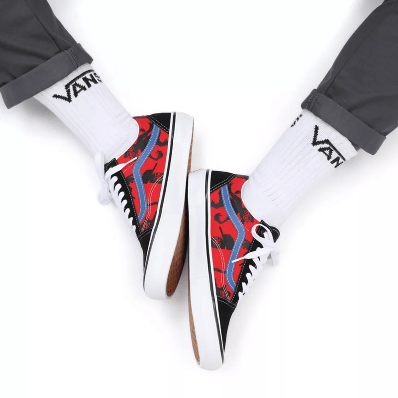 Sneakers - Vans - Skate Old Skool // Krooked By Natas For Ray // Red - Stoemp