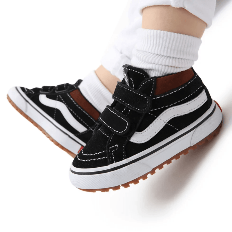 Sneakers - Vans - Sk8-Mid Reissue Mte-1 Velcro Toddler // Black/Tortoise Shell - Stoemp